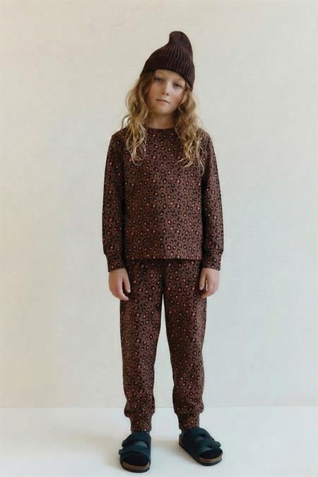 Pijama Takım 3-12 Yaş Kahverengi