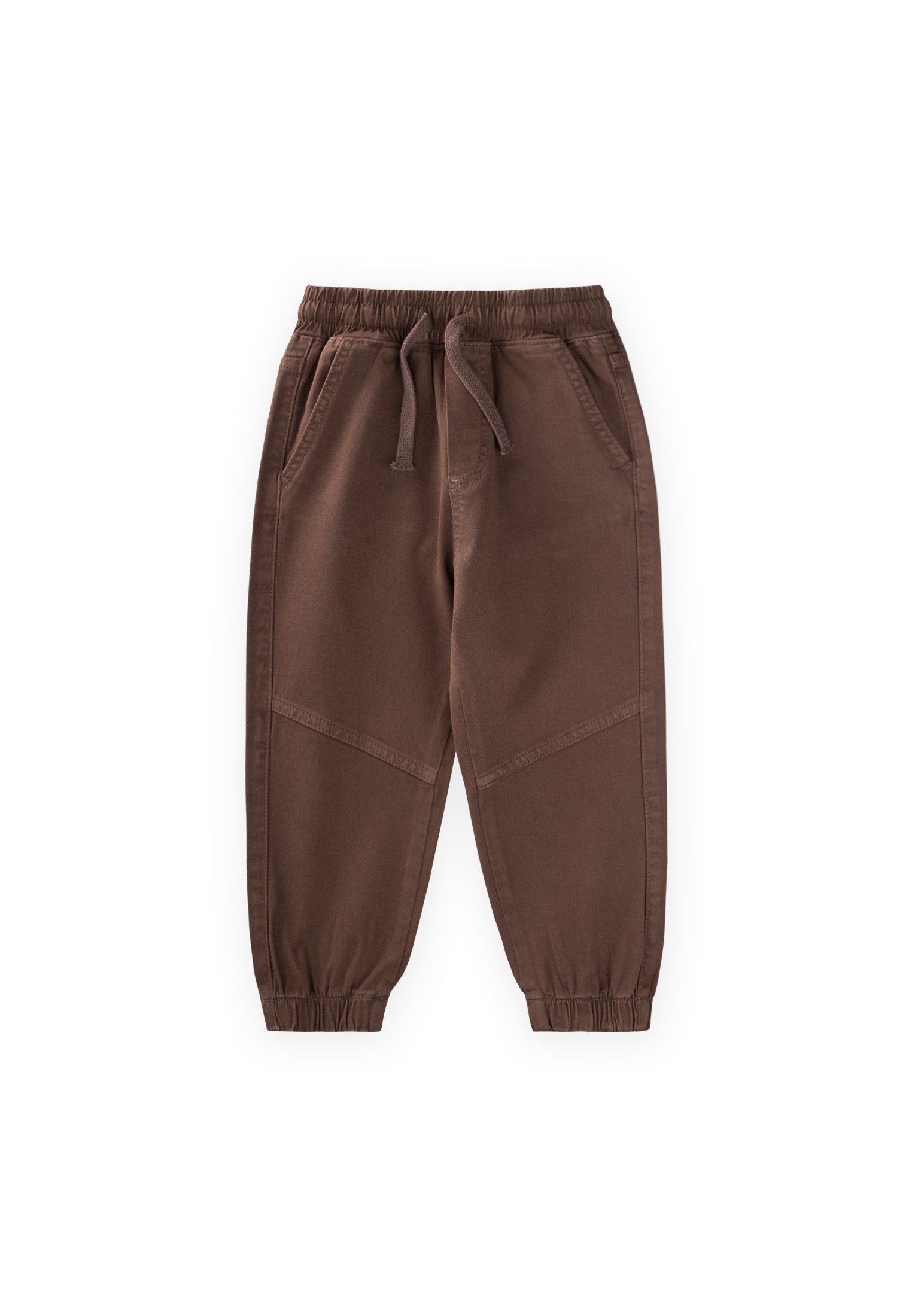 Gabardin Parçalı Pantolon 2-12 Yaş Kahverengi