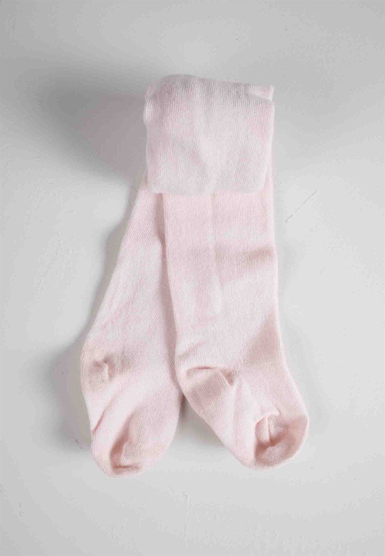 Çocuk Düz Külotlu Çorap 1-13 Yaş pudra pembe - Cigit