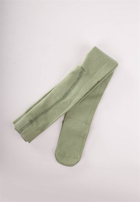Çocuk Düz Külotlu Çorap 1-13 Yaş Çağla Yeşili