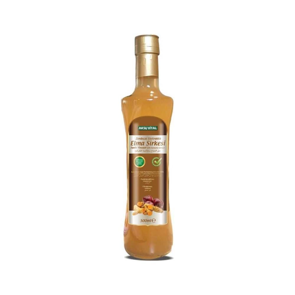Aksu Vital Zerdeçal Ekstraktlı Elma Sirkesi 500 ml