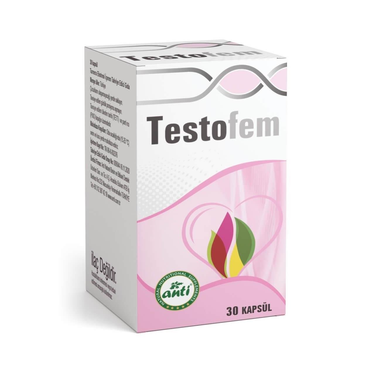 Anti Testofem Damiana Ekstresi 30 Kapsül