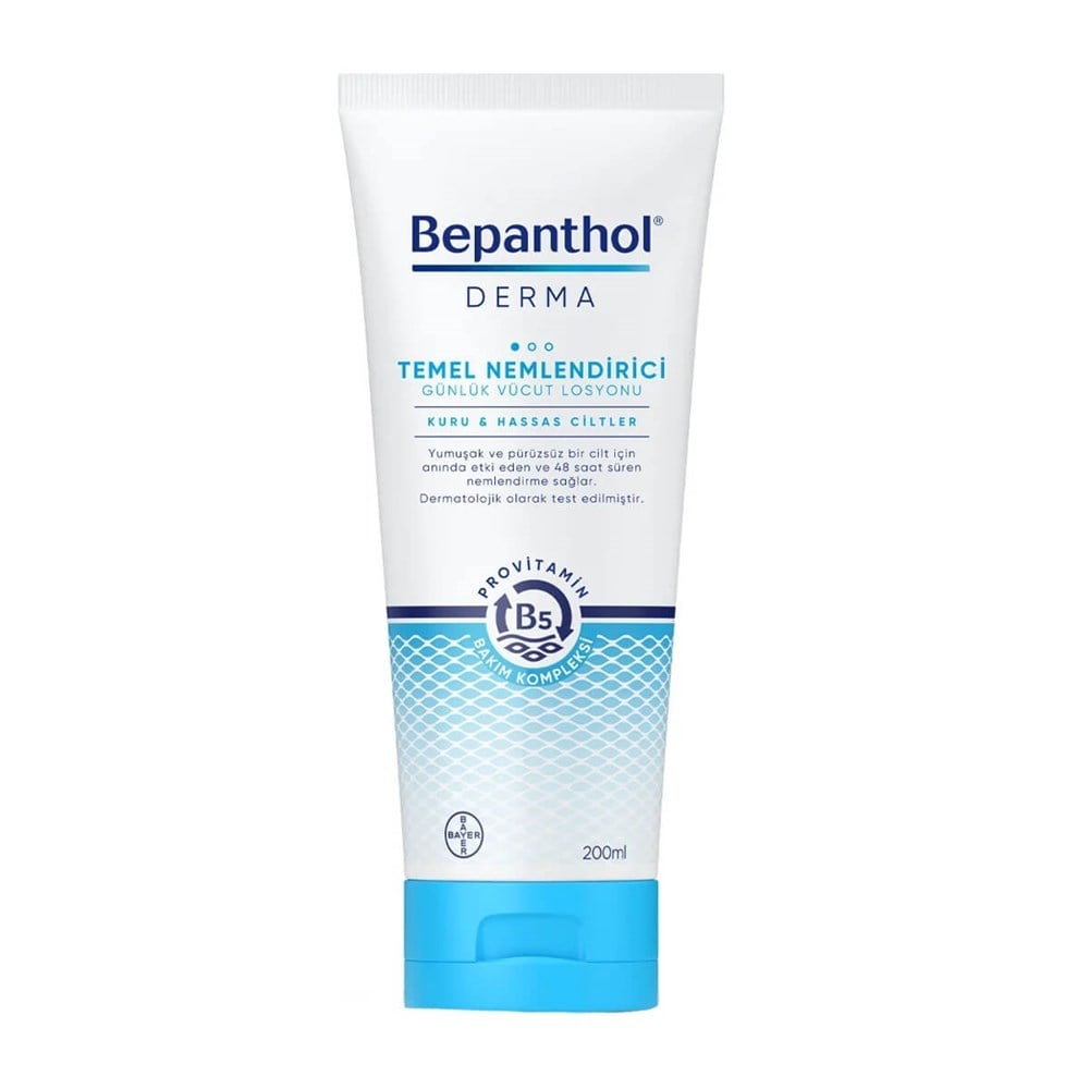 Bepanthol Derma Temel Nemlendirici Vücut Losyonu 200 ml