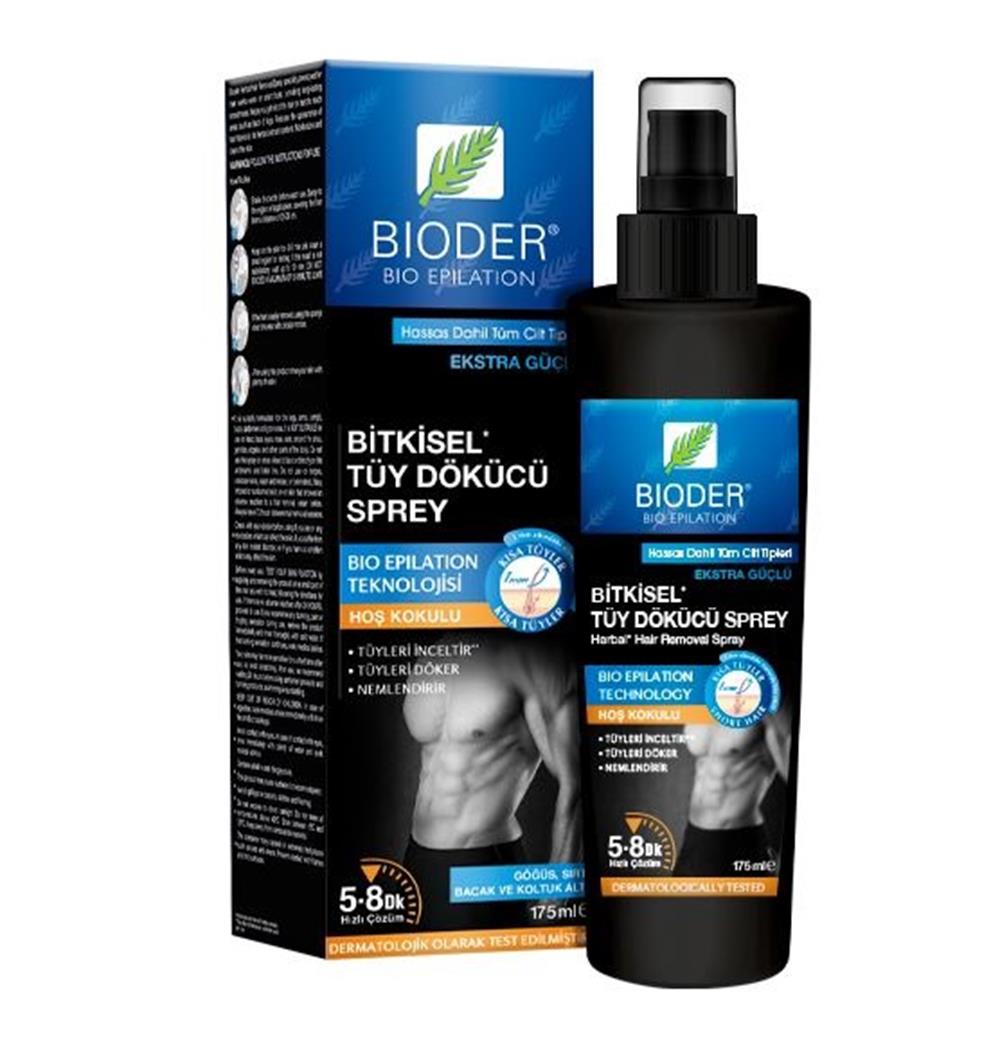 Bioder Bitkisel Tüy Dökücü Sprey 175 ml / Erkek