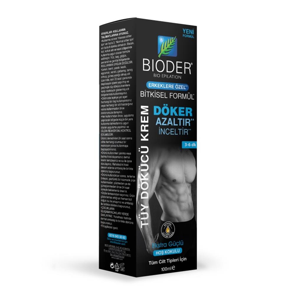 Bioder Erkekler İçin Tüy Dökücü Krem 100 ml