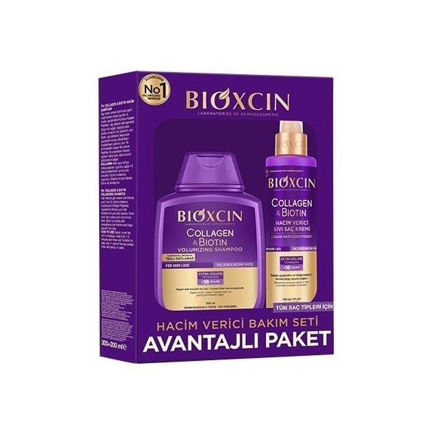 Bioxcin Collagen & Biotin Hacim Verici Saç Bakım Seti