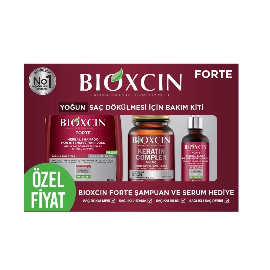 Bioxcin Forte Yoğun Saç Dökülmesi İçin Bakım Kiti