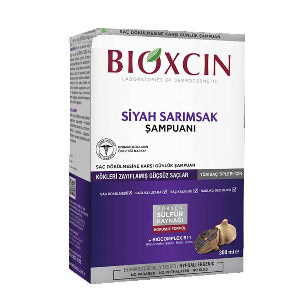 Bioxcin Siyah Sarımsaklı Şampuan 300 ml