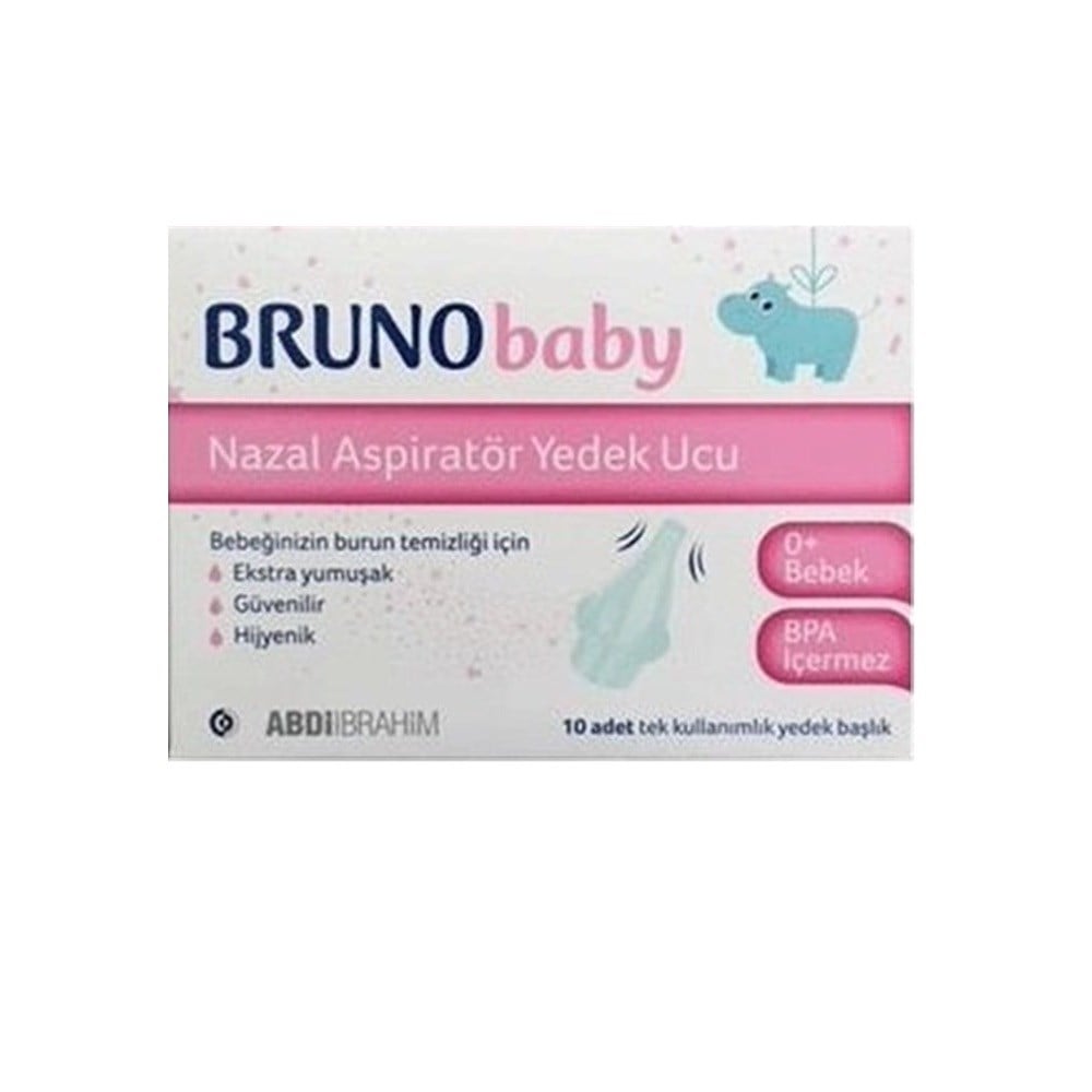 BRUNO baby Nazal Aspiratör Yedek Ucu 10 Adet