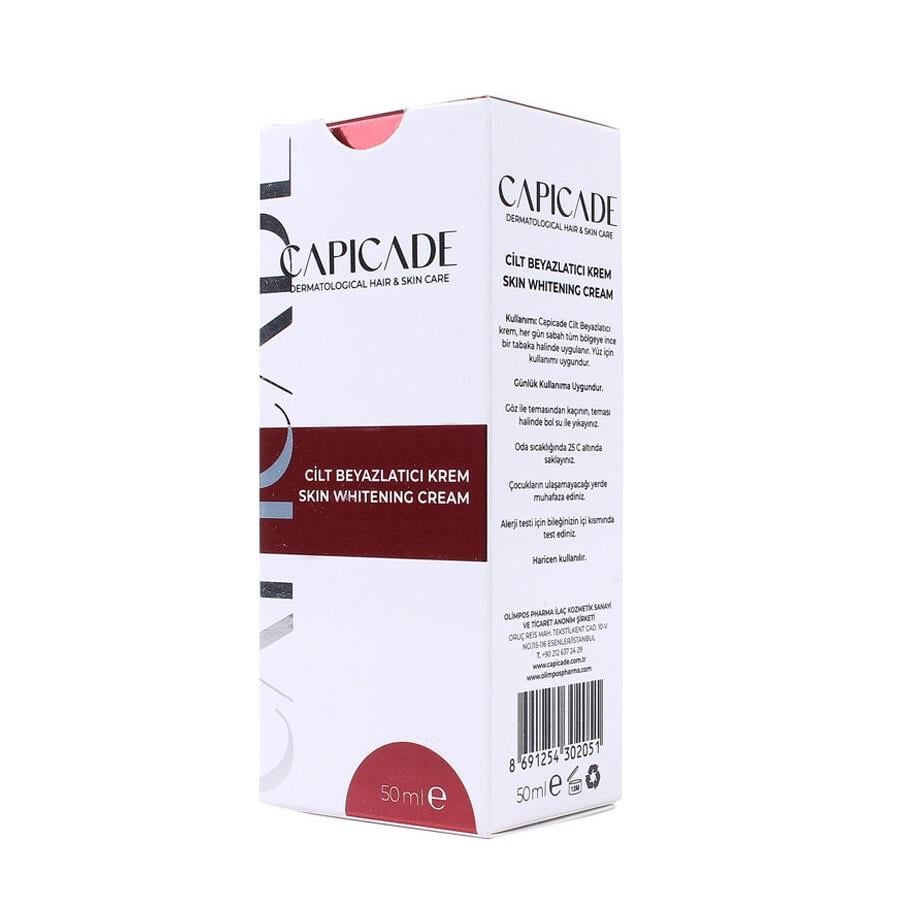 Capicade Cilt Beyazlatıcı Krem 50 ml