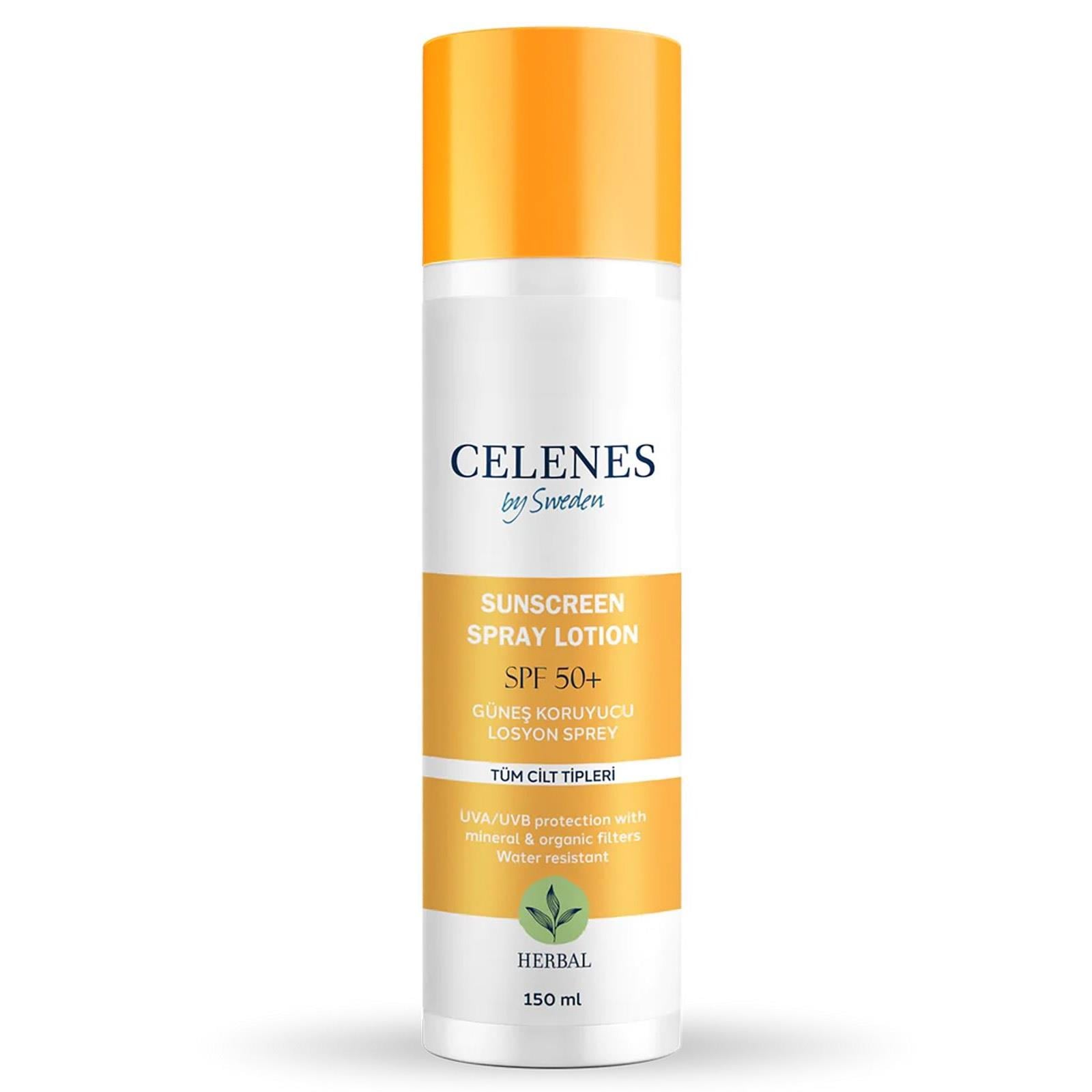 Celenes Herbal Güneş Koruyucu Losyon Sprey SPF 50+ 150 ml