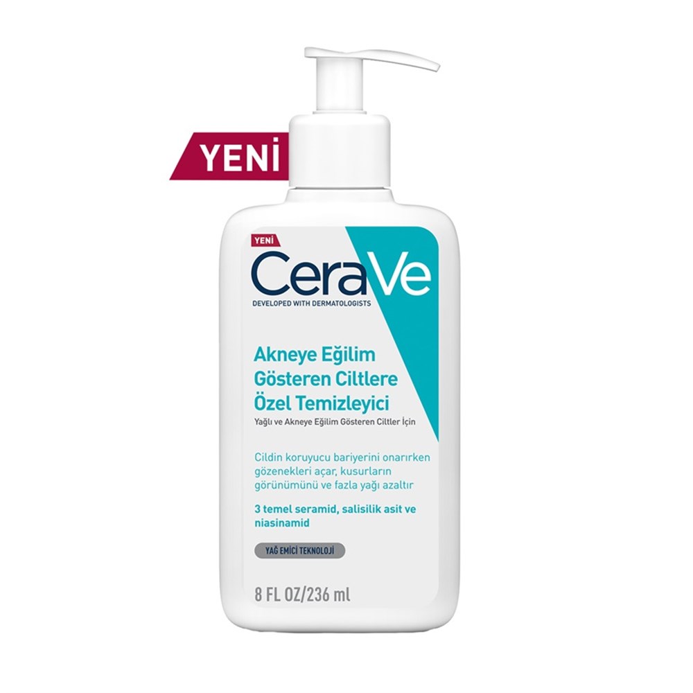CeraVe Akneye Eğilim Gösteren Ciltlere Özel Temizleyici 236 ml