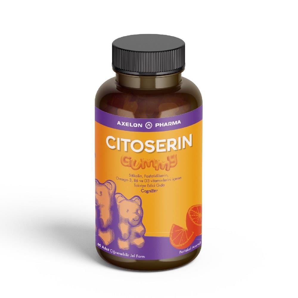Citoserin Sitikolin Gummy 60 Çiğnenebilir Jel Form