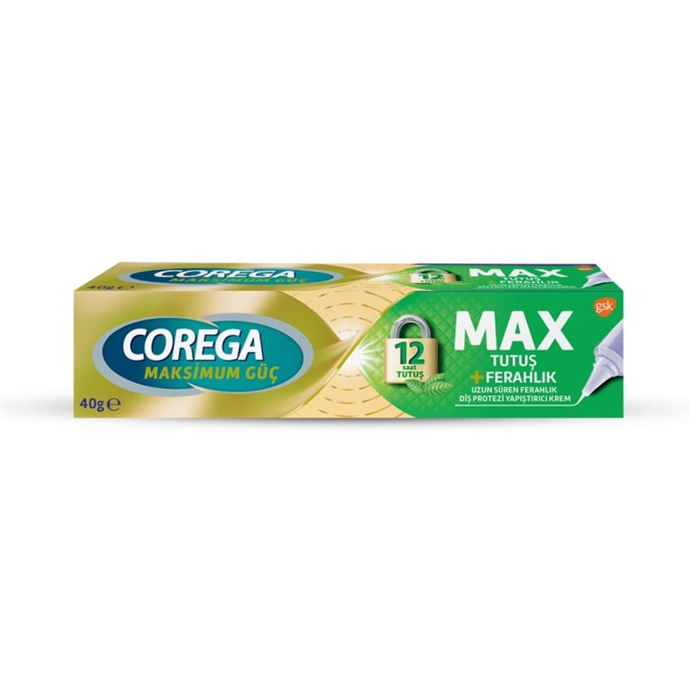 Corega Max Tutuş+Ferahlık Krem 40 g