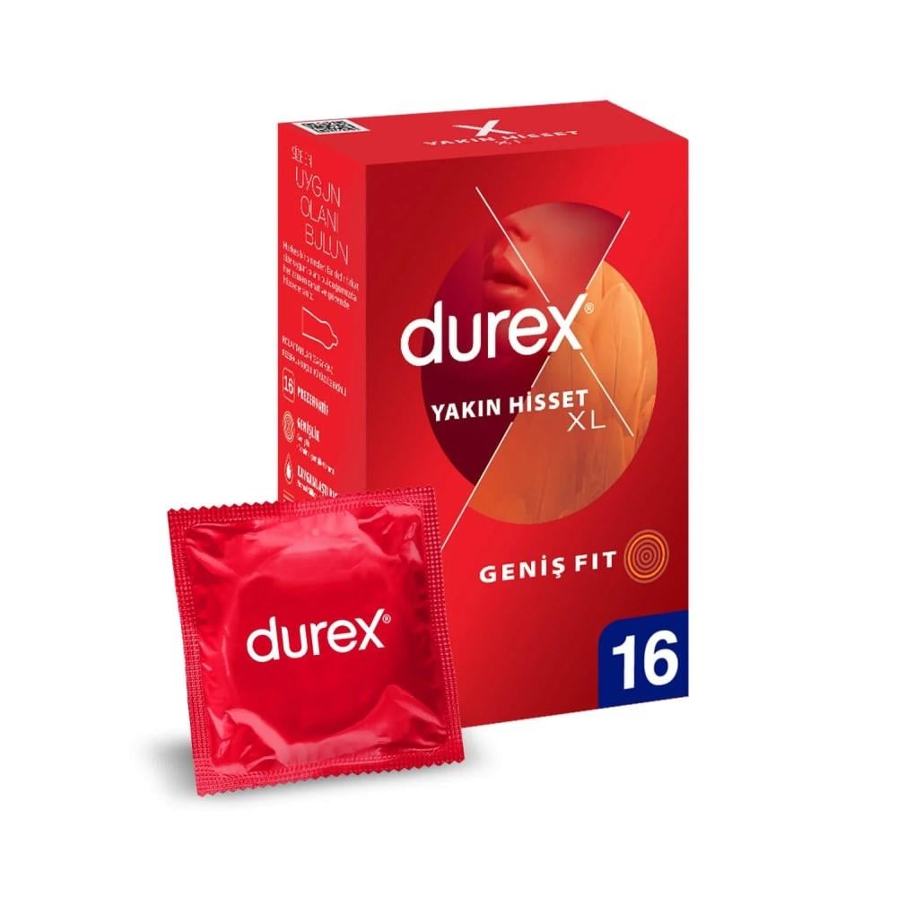 Durex Yakın Hisset XL 16 Prezervatif