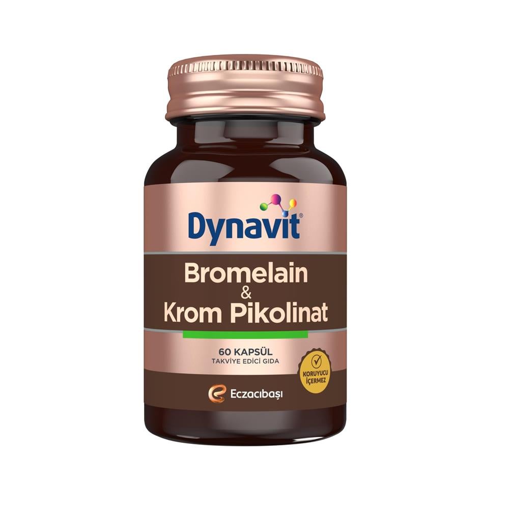 Dynavit Bromelain Krom Pikolinat 60 Kapsül
