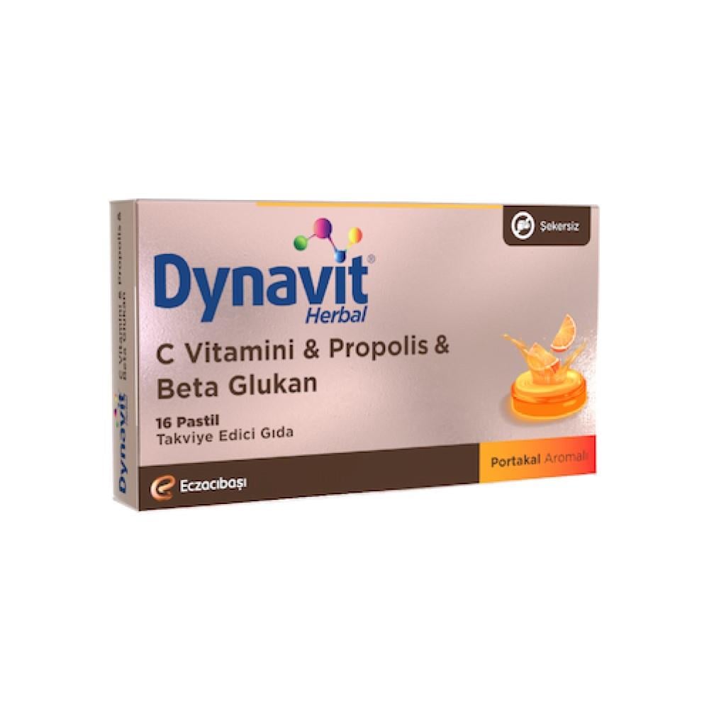 Dynavit Herbal Pastil Vitamin C, Propolis & Beta Glukan