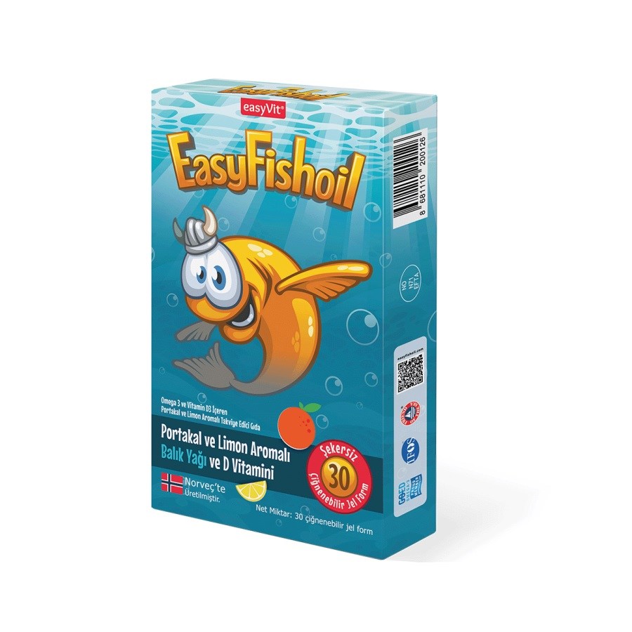 EasyFishoil Omega 3 Çiğnenebilir Jel Tablet