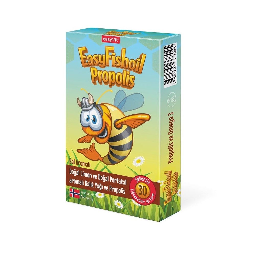 EasyFishoil Propolis Çğnenebilir Jel Tablet