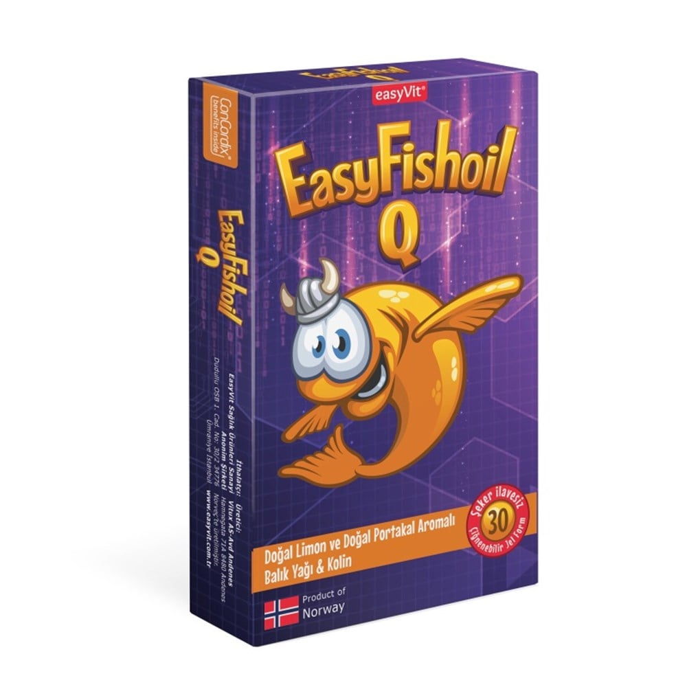 EasyFishoil Q Çiğnenebilir 30 Jel Tablet