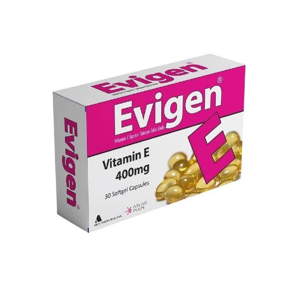 Evigen Vitamin E 400 mg 30 Yumuşak Kapsül
