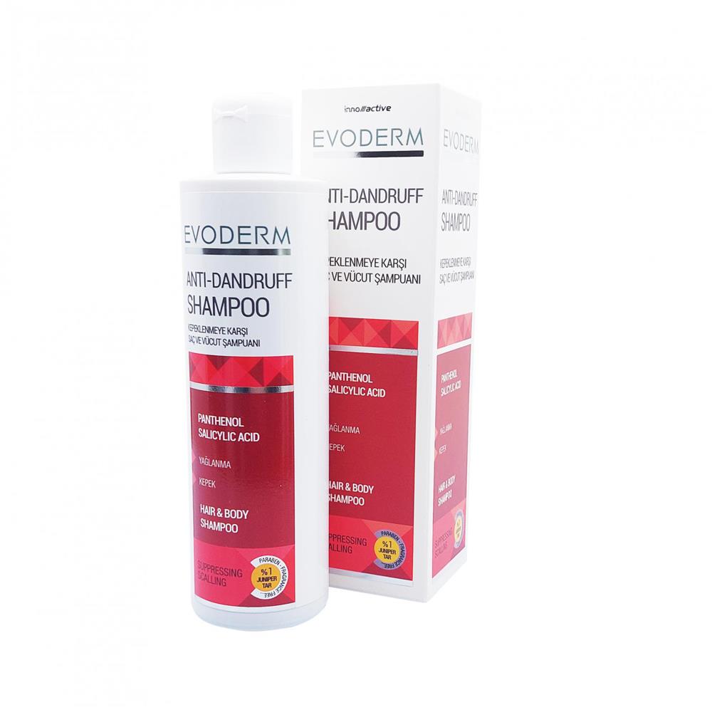 Evoderm Kepeklenmeye Karşı Şaç ve Vücut Sampuanı 200 ml