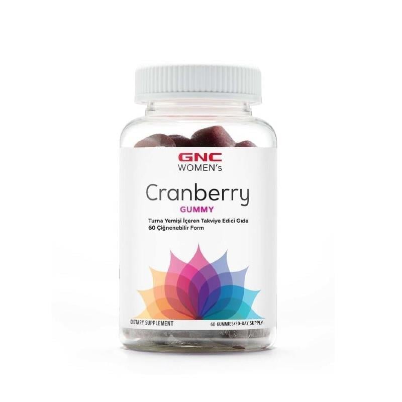 GNC Women's Cranberry Gummy 60 Çiğnenebilir Form