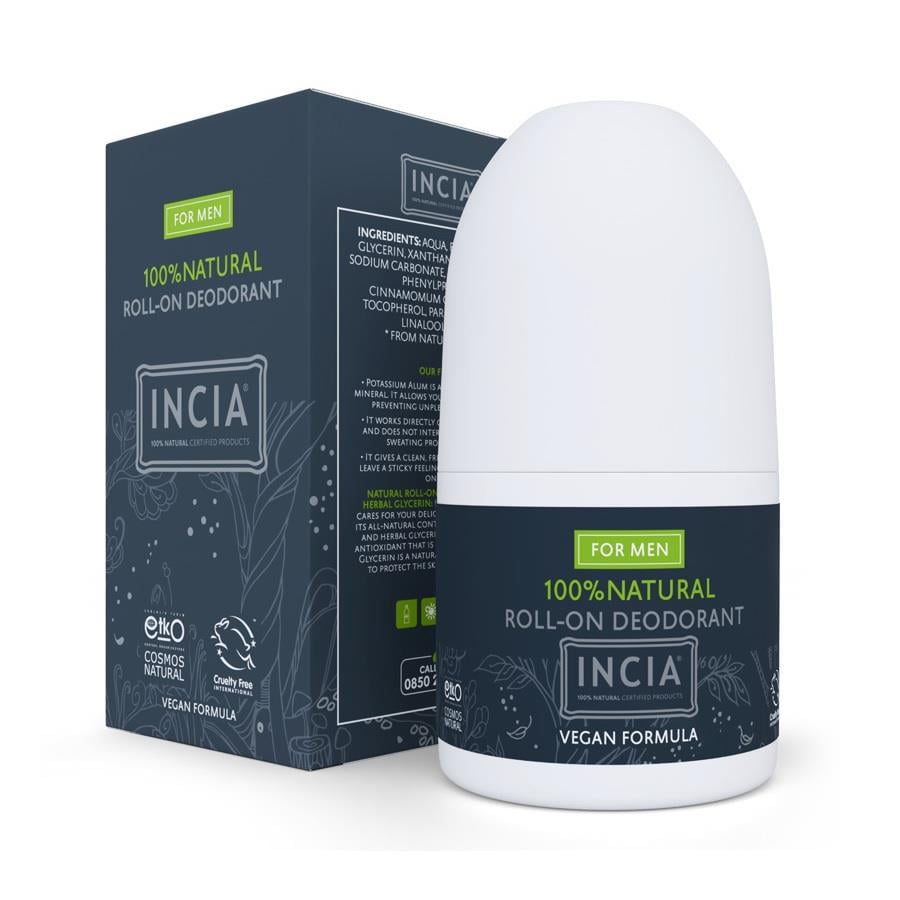 İncia Doğal Roll-On Deodorant / Erkekler İçin