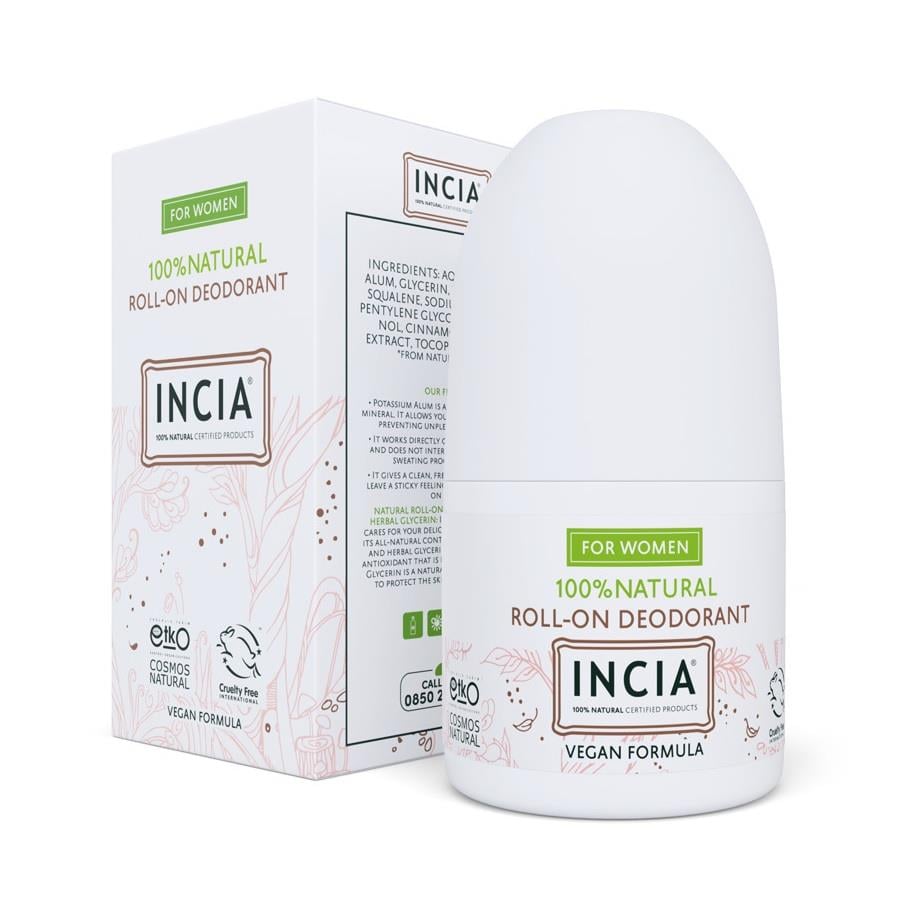İncia Doğal Roll-On Deodorant / Kadınlar İçin