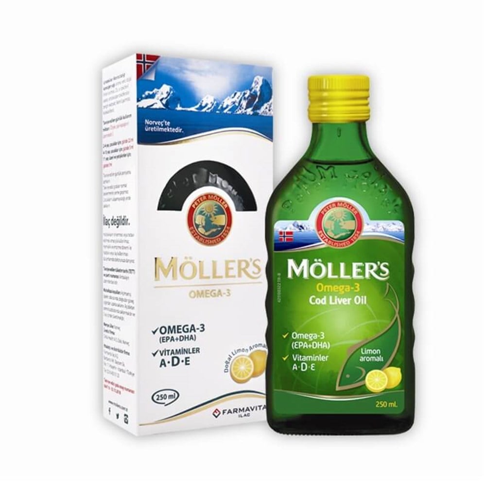 Möller's Limon Aromalı Balık Yağı Şurubu 250 ml