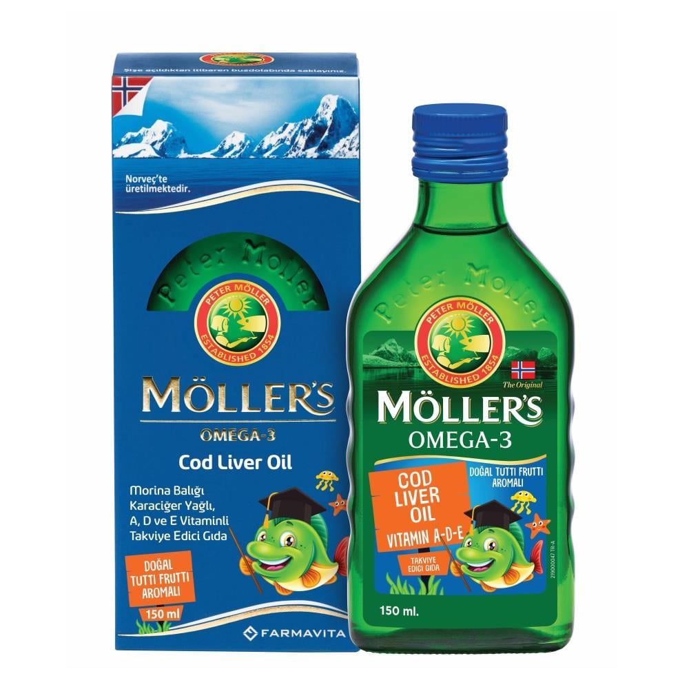 Möller's Omega-3 Balık Yağı 150 ml Tutti Frutti
