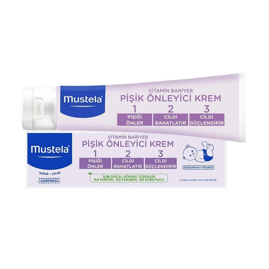 Mustela Vitamin Bariyer 1.2.3 Pişik Kremi 100 ml