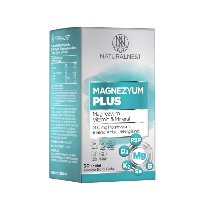 Naturalnest Magnezyum Plus 30 Tablet