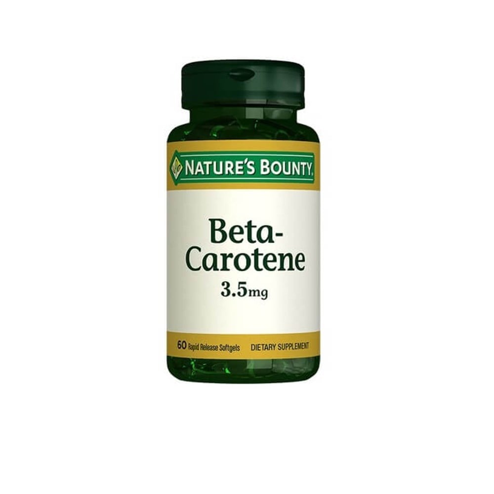 Nature's Bounty Beta Carotene 3.5 mg 60 Yumuşak Kapsül