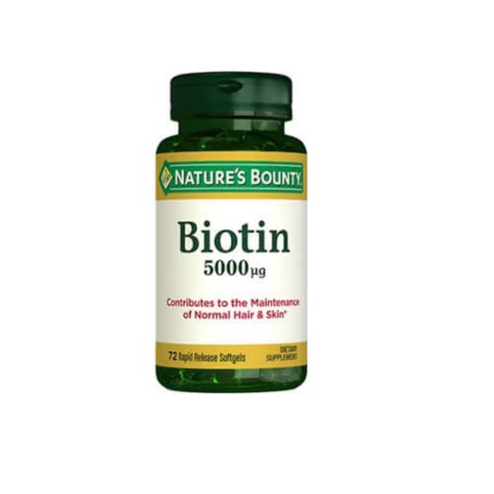 Nature's Bounty Biotin 5000 mcg 72 Kapsül