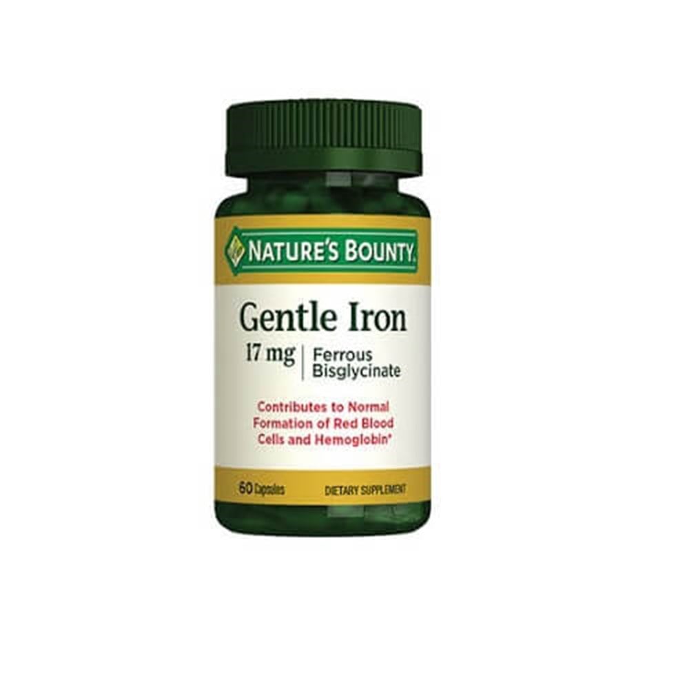 Nature's Bounty Gentle Iron 17 mg 60 Kapsül