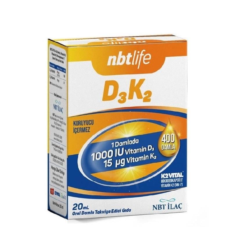 NBT Life D3K2 Damla 20 ml