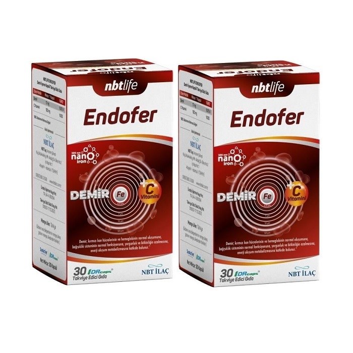 NBTLife Endofer 30 Kapsül 2'li Paket