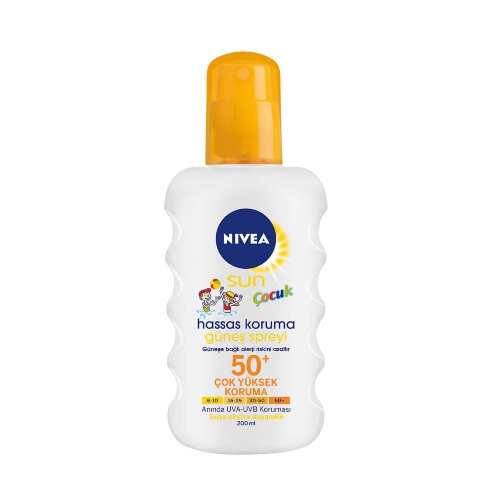 Nivea Sun Kids Hassas Koruma Güneş Spreyi SPF 50+ 200 ml