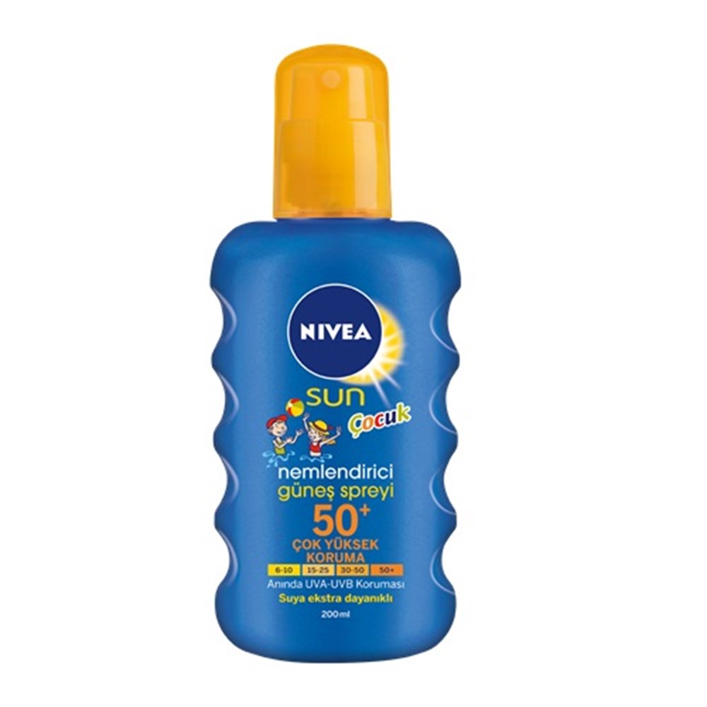 Nivea Sun Kids Nemlendirici Güneş Spreyi SPF 50+ 200 ml