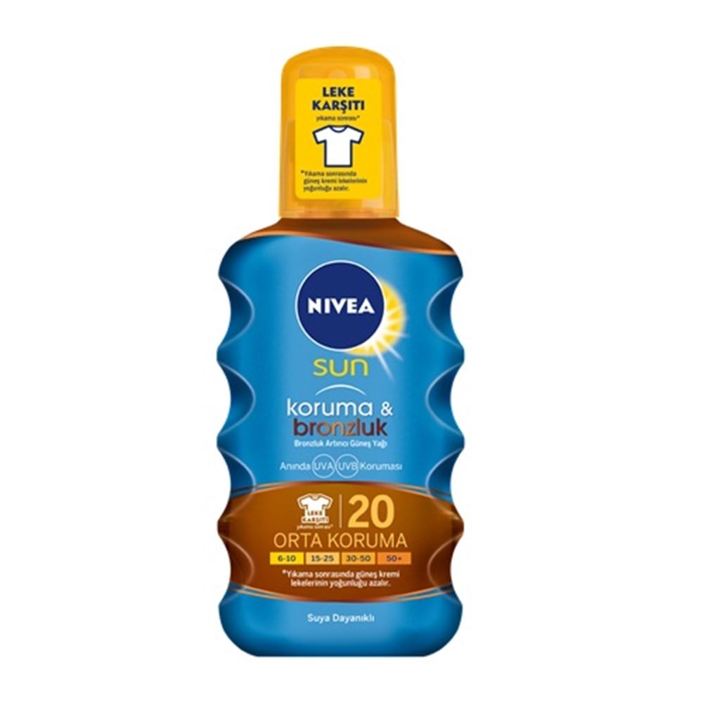 Nivea Sun Koruma ve Bronzluk Güneş Yağı 200 ml