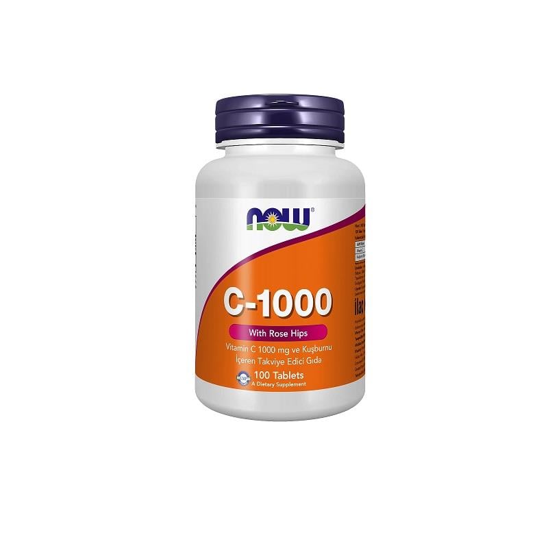 Now C 1000 Whit Rose Hips 100 Tablet