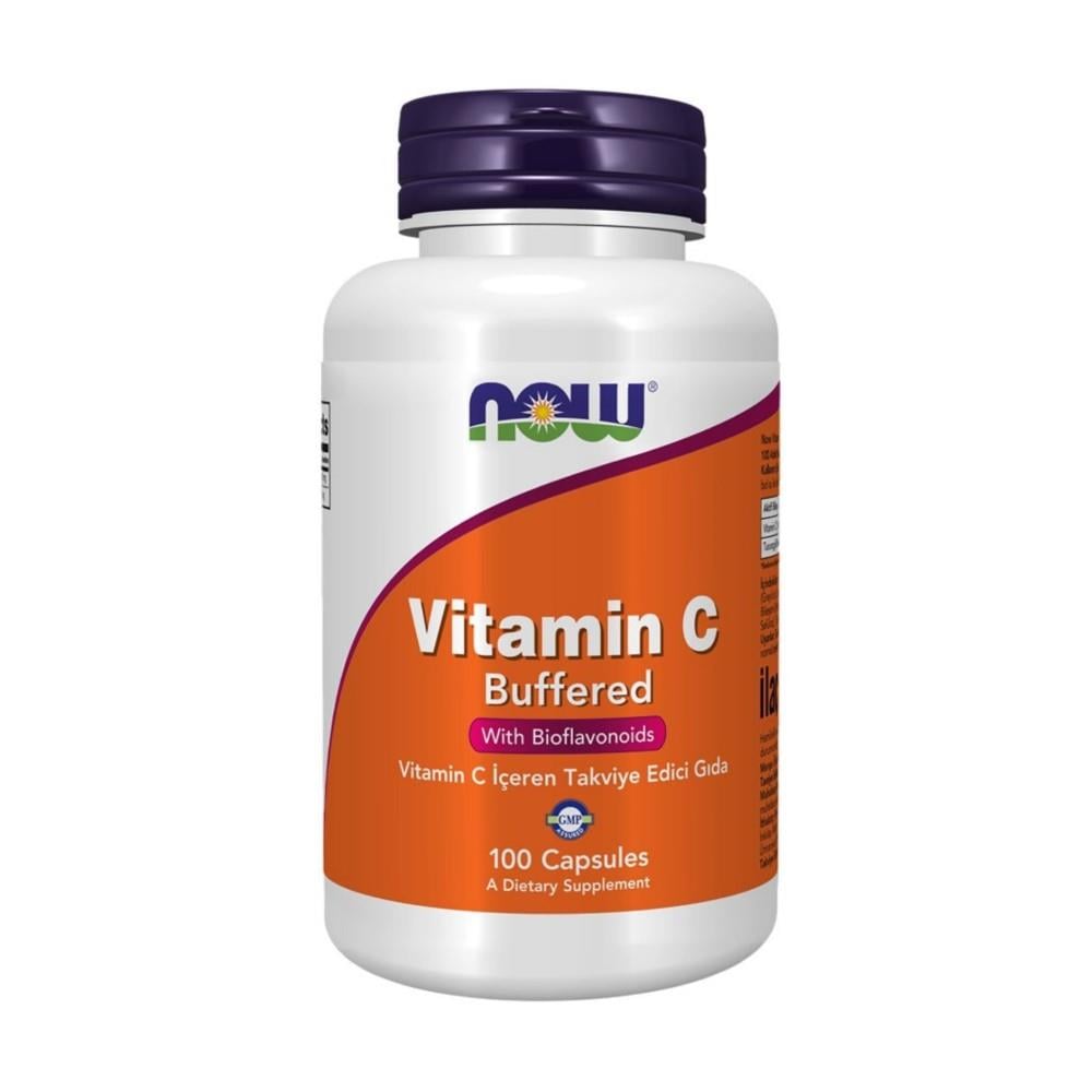 Now Vitamin C Buffered 100 Kapsül