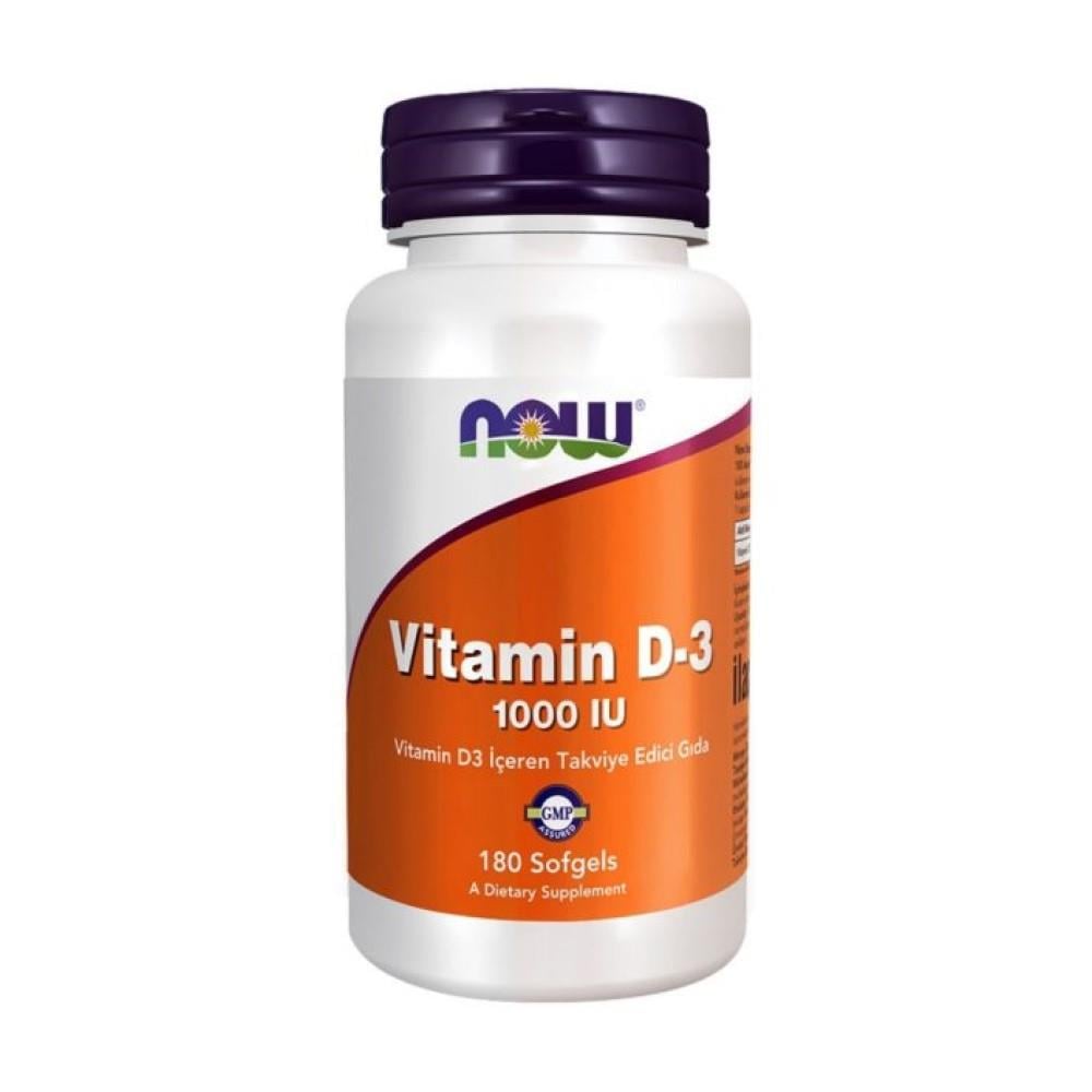 Now Vitamin D3 180 Softjel Kapsül