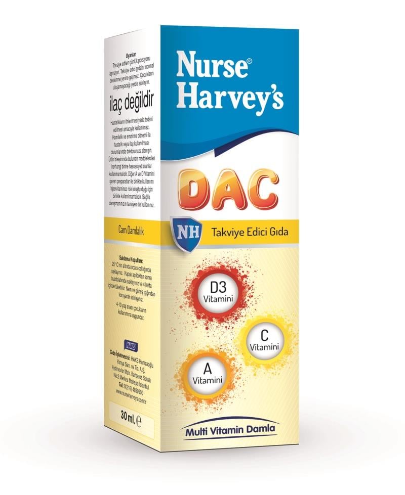 Nurse Harveys DAC Vitamin Damlası 30 ml