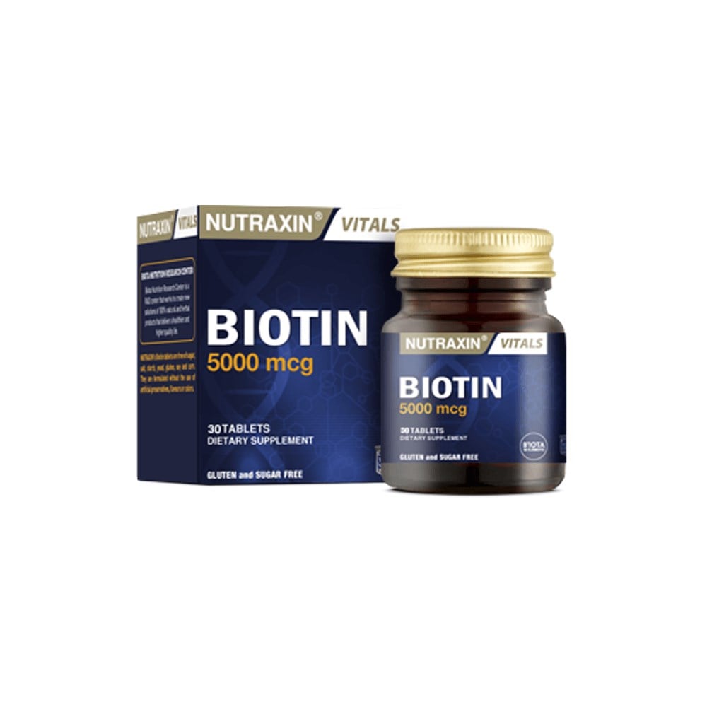 Nutraxin Biotin 5000 mcg 30 Tablet