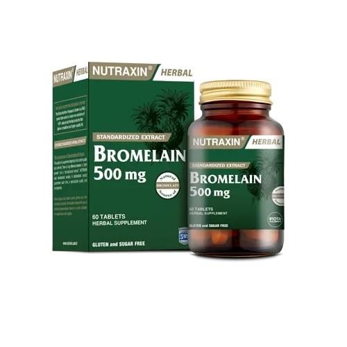 Nutraxin Bromelain 500 mg 60 Kapsül