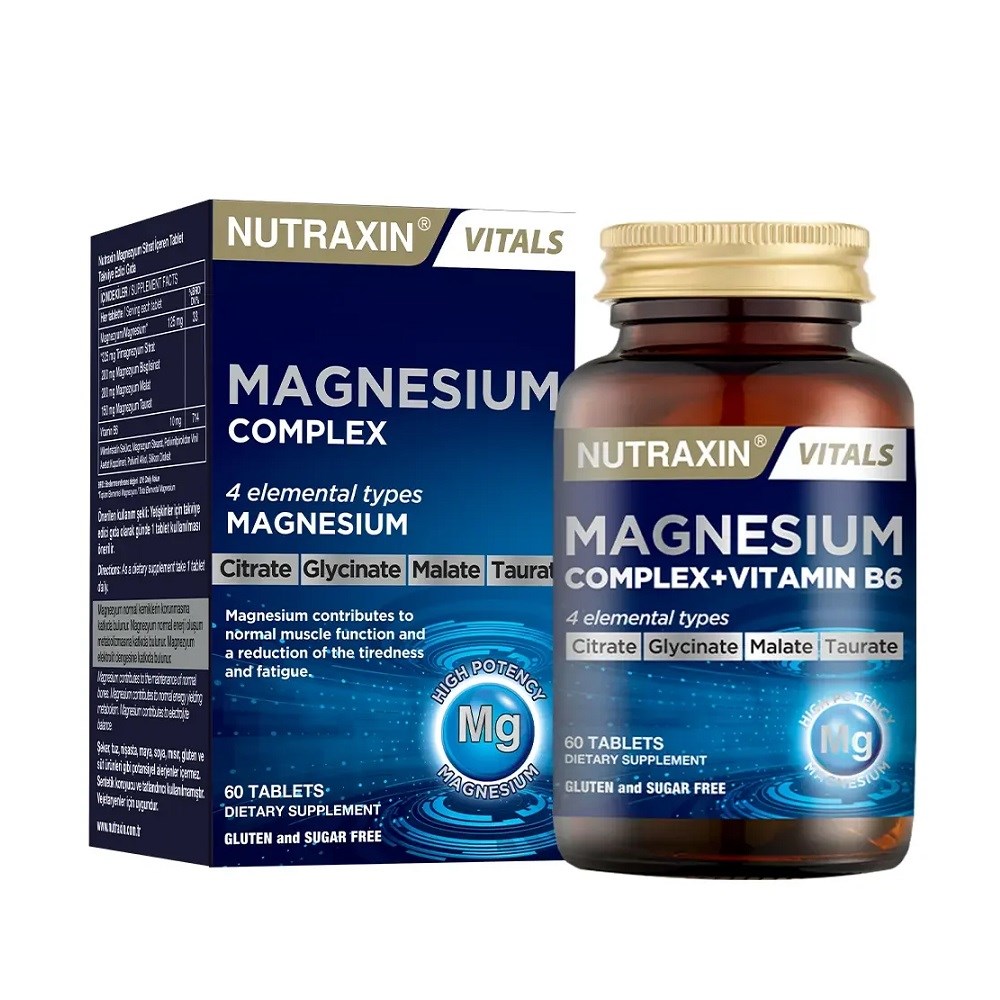 Nutraxin Magnesium Complex + Vitamin B6 60 Tablet