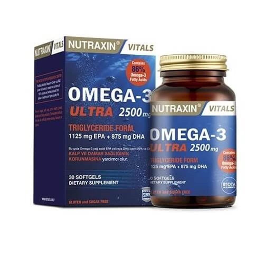 Nutraxin Omega-3 Ultra 2500 mg 30 Kapsül