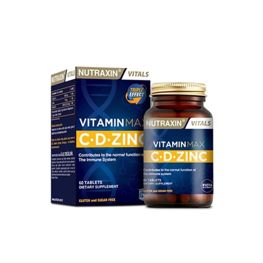 Nutraxin Vitamin Max C-D-Zinc 60 Tablet